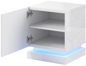 Cama Biely nočný stolík Qiu (2 ks)