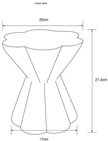 House Doctor Sklenená váza Say / Yellow