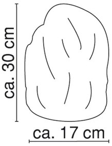 GLOBO 2834 - Soľná lampa STONE 1xE14/15W/230V