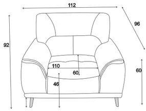 Kreslo LIVORNO čierne