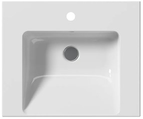 GSI, NORM keramické umývadlo 60x18x50 cm, biela ExtraGlaze, 8635111
