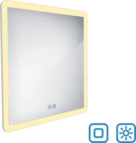 Nimco LED zrkadlo 600x600 s dvoma dotykovými senzormi - ZP 19066VX