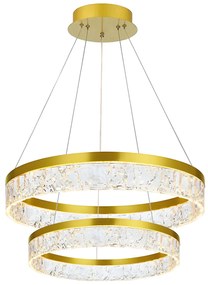 Toolight Toolight, LED závesné osvetlenie 60cm, 60W, 3000K, LHJ049-CP2, zlatá, OSW-60028