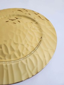 Zlatý lesklý klubový tanier so vzorom 33cm