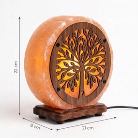 Soľná lampa okrúhly strom 5,2 kg
