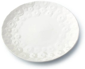Sada tanierov ROSE 21 cm biela