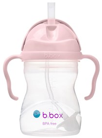 Hrnček so slamkou - ružový 240 ml