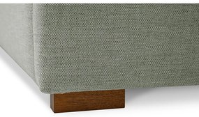 Sivá čalúnená dvojlôžková posteľ s roštom 140x200 cm Dreamer – Scandic