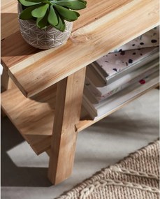 Záhradná lavica z týkového dreva Kave Home Safara