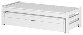 Detská posteľ 90 x 200 cm ANISSA (s roštom a úl. priestorom) (biela). Akcia -9%. Vlastná spoľahlivá doprava až k Vám domov. 1013117