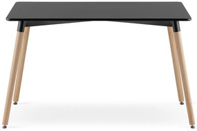 Stôl ADRIA 120 cm x 80 cm - čierny