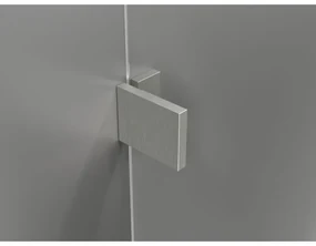 Mexen Lunar, L sklápací sprchový kút ľavý 80 x 70 cm, 8mm číre sklo, oceľový profil, 834L-080-070-97-00-L