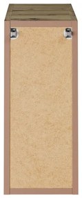 Závěsná skříňka Bella Cashmere s deskou 140 cm kašmír/dub artisan