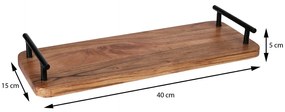 Drevený servírovací podnos Elle, 40x15 cm
