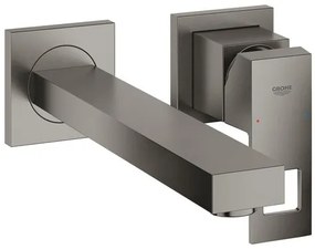 Umývadlová batéria GROHE Eurocube bez podomietkového telesa kartáčovaný Hard Graphite 23447AL0