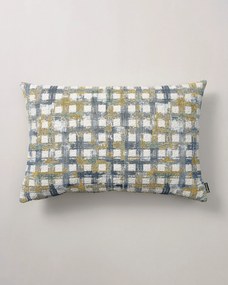 Karin - jednoduchá obliečka, 60x40cm farba produktu modrá látka zapletaná, vzorované