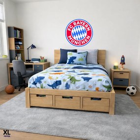 Logo FC Bayern München - textilná nálepka na stenu Veľkosť: 60 cm