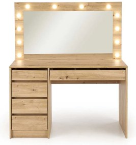 Toaletný stolík Hollywood XL, dub artisan