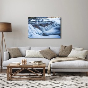 Obraz rieky v zime (90x60 cm)