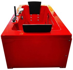 M-SPA - Kúpeľňová vaňa TURBO RED SPA s hydromasážou 180 x 90 x 60 cm