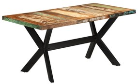 Jedálenský stôl 160x80x75 cm recyklovaný masív 351705