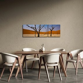 Obraz - Údolie smrti (s hodinami) (90x30 cm)