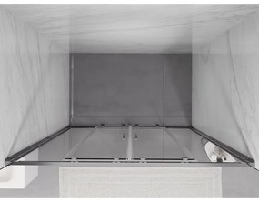 Mexen Exo, 2-krídlové posuvné 160x200 cm, 6mm číre sklo, chrómový profil, 8152-160-000-01-00