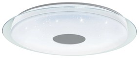 EGLO Chytré stropné LED osvetlenie LANCIANO-Z, 38,1 W, teplá biela-studená biela, 77cm, okrúhle, biele