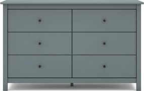 Komoda sivozelená z borovicového dreva 130x80x45 cm Misti – Marckeric