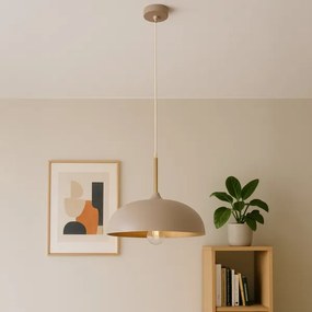 Brilagi - Luster na lanku ABRAHAM 1xE27/60W/230V pr. 35 cm béžová