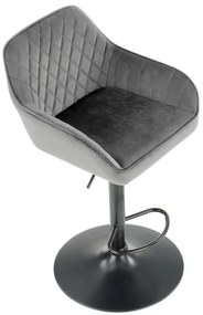 Čalúnená barová stolička VISTA H103 sivá