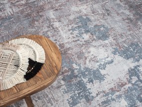 My Flair, Kusový koberec Avery grau/blau/braun – na von aj na doma, 120x180, šedá, chodba / predsieň