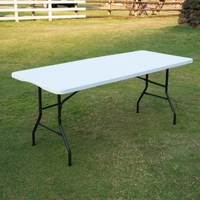 Skladací kempingový stôl NILS Camp NC1618 biely