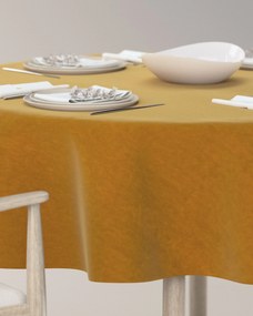 Obrus okrúhly farba produktu žltá látka lesklá, zamatová