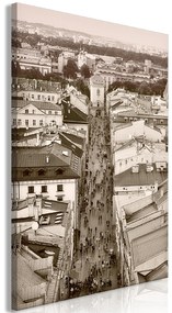 Artgeist Obraz - Cracow: Florianska Street (1 Part) Vertical Veľkosť: 20x30, Verzia: Na talianskom plátne