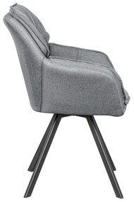 Stolička sivá lakťová opierka