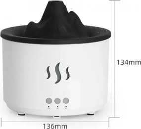 Aróma difuzér RDF3 v tvare sopky - 500 ml - biely