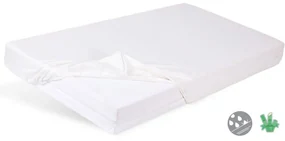 Nepremokavé bambusové prestieradlo, 120x60 cm, biele