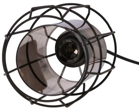 Candellux Čierny závesný luster Jonera pre žiarovku E27 31-08428