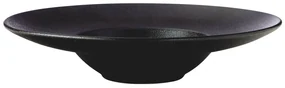 Čierny hlboký keramický tanier ø 28 cm Caviar – Maxwell &amp; Williams