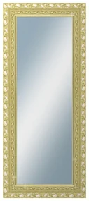 DANTIK - Zrkadlo v rámu, rozmer s rámom 60x140 cm z lišty ROKOKO zlatá hádzaná (2882)