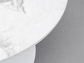 Schickeria Marble konferenčný stolík biely Ø80 cm