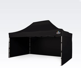 BRIMO Nožnicový stan 3x4,5 m ALU aj pre Motošport - s 3 stenami - Čierna 5
