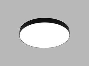 LED2 Prisadené stropné LED osvetlenie RINGO, 54W, teplá biela, okrúhle, čierne