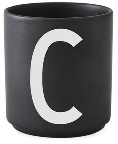 DESIGN LETTERS Porcelánový hrnček/dózička Letters Black 300 ml W