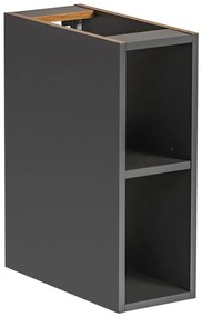 Závesná spodná kúpeľňová polica Monako tmavosivá