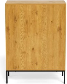 Komoda Palmdale 80 cm dub divoký/černý
