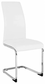 Kondela Jedálenská stolička, biela/chróm, VATENA 69217