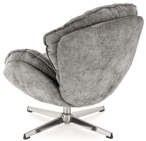 Otočné křeslo Guido popelavě šedé