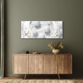 Obraz - Zlatá labuť na vode (120x50 cm)